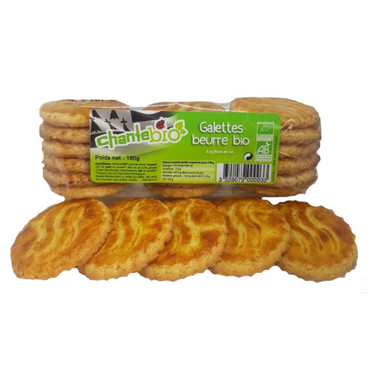 Chante Bio -- Galettes pur beurre bio - 180 g x 10