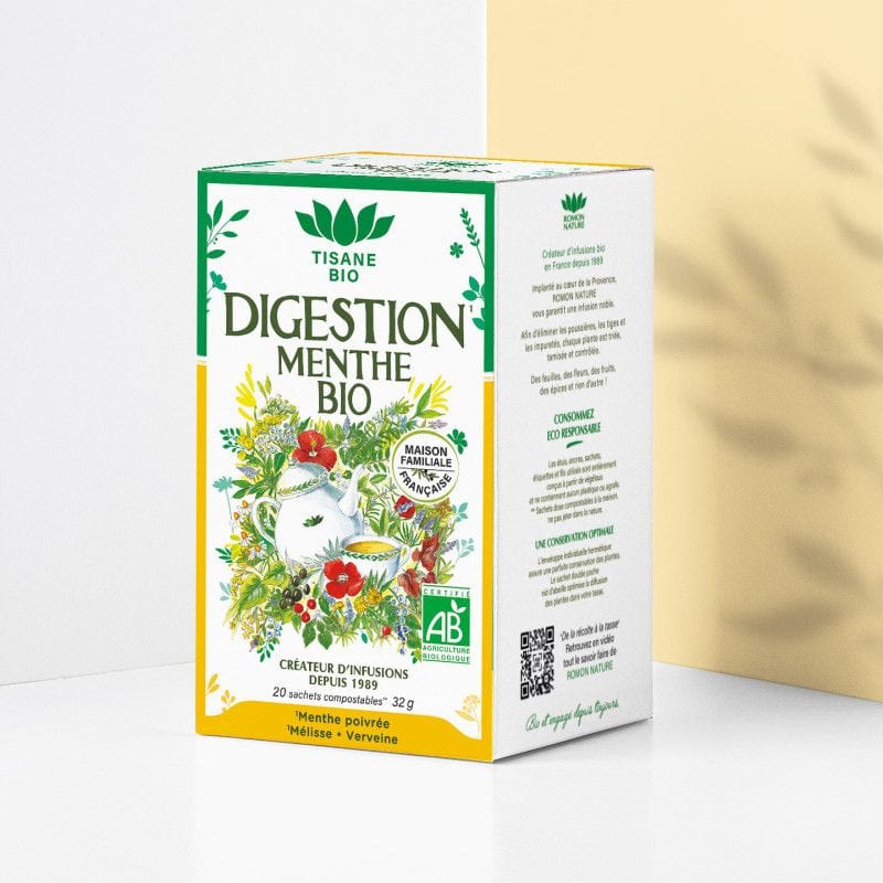ROMON NATURE -- Infusettes digestion menthe 32gr 20sache
