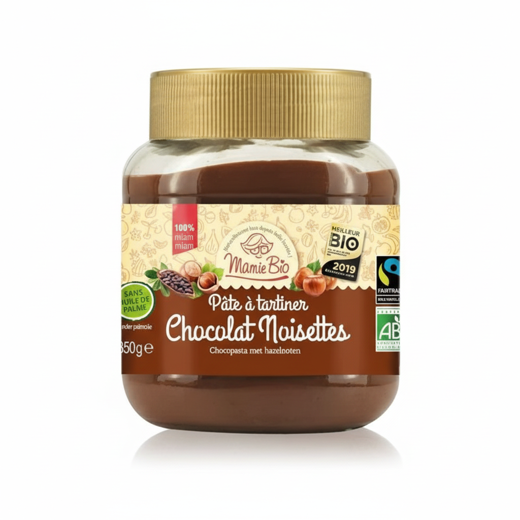 MAMIE BIO -- Pate a tartiner noisettes et cacao 350g