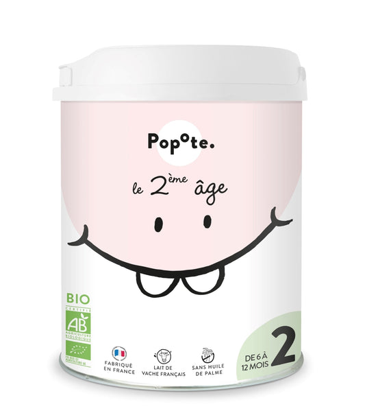 Popote -- Lait infantile 2ème âge bio - 800 g