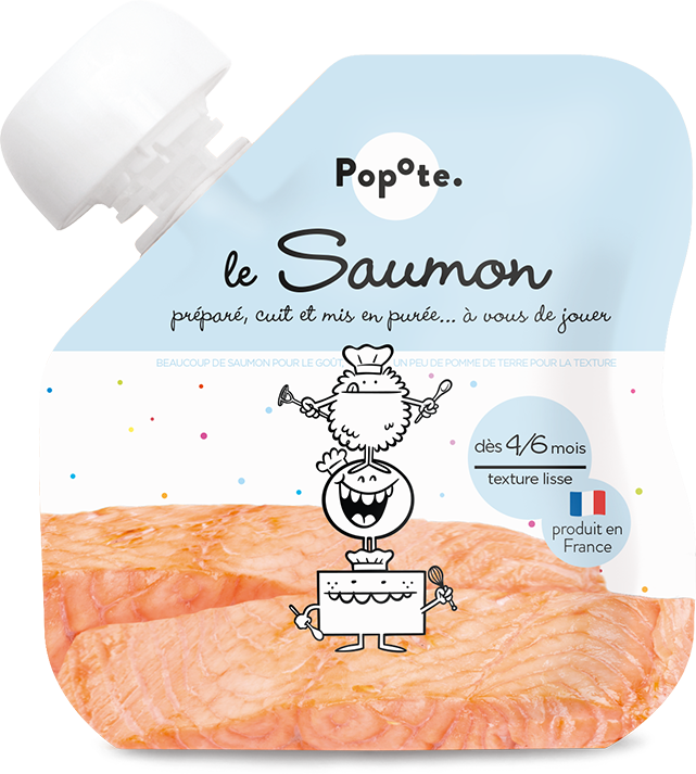 Popote -- Gourde saumon - 60 g