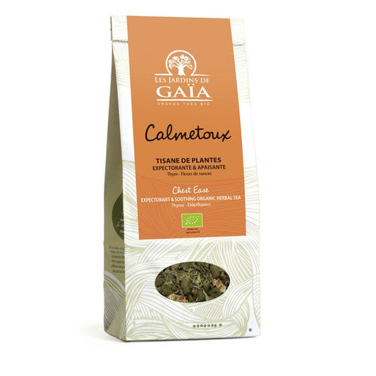 Jardins De Gaïa -- Tisane de plantes bio calmetoux (thym fleurs de sureau) Vrac - 300 g