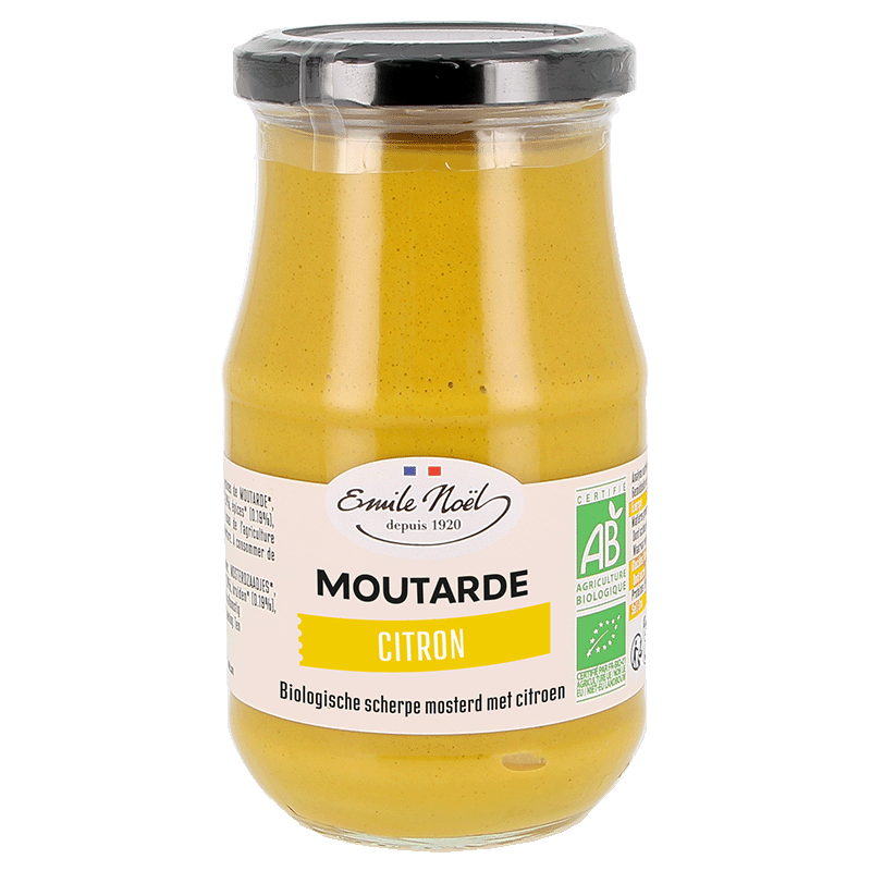 émile Noël -- Moutarde forte au citron bio - 200 g